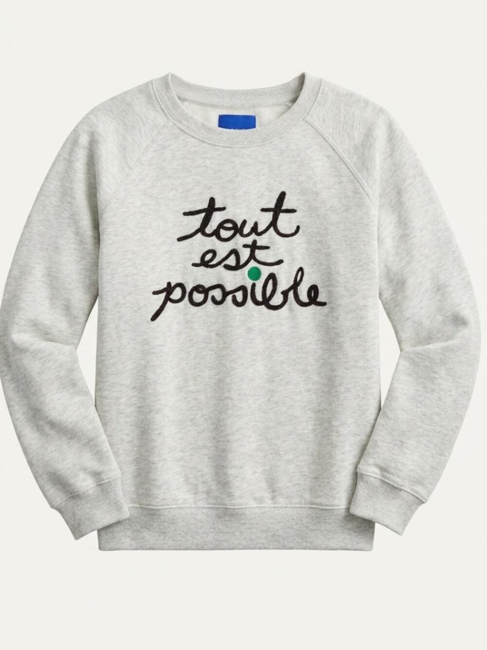 Maison Me Women's Embroidered Tout Est Possible Sweatshirt M